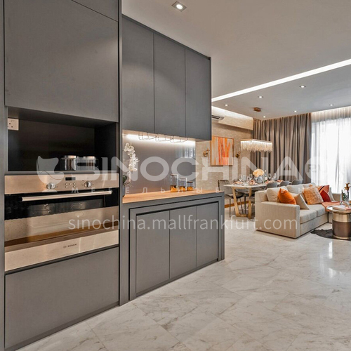  Modern designUV lacquer with  HDF kitchen cabinets GK1170
